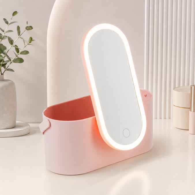 Solenne 2-In-1 Make Up Case & LED Mirror