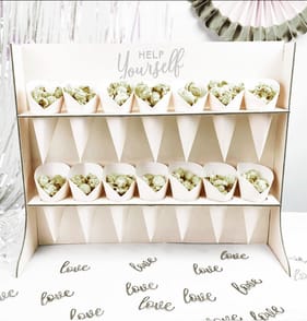 Let's Party Popcorn Treat Wall - Silver