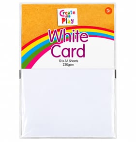 Create & Play A4 White Card 10PK