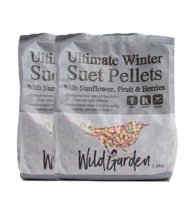 Wild Garden Ultimate Winter Suet Pellets with Sunflower, Fruit & Berries 1.5kg x2