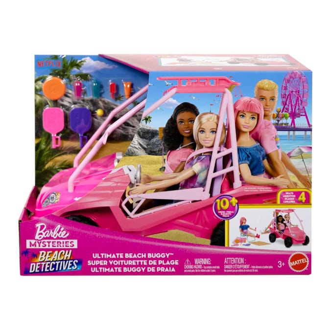 Barbie Mysteries Beach Detectives Ultimate Beach Buggy Vehicle Playset JFV68