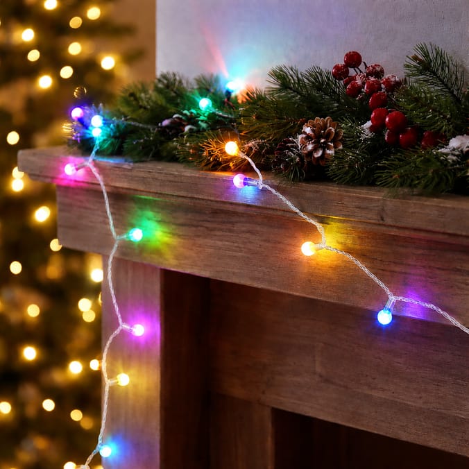 Prestige Mains Operated 100 LED Berry String Lights - Multi