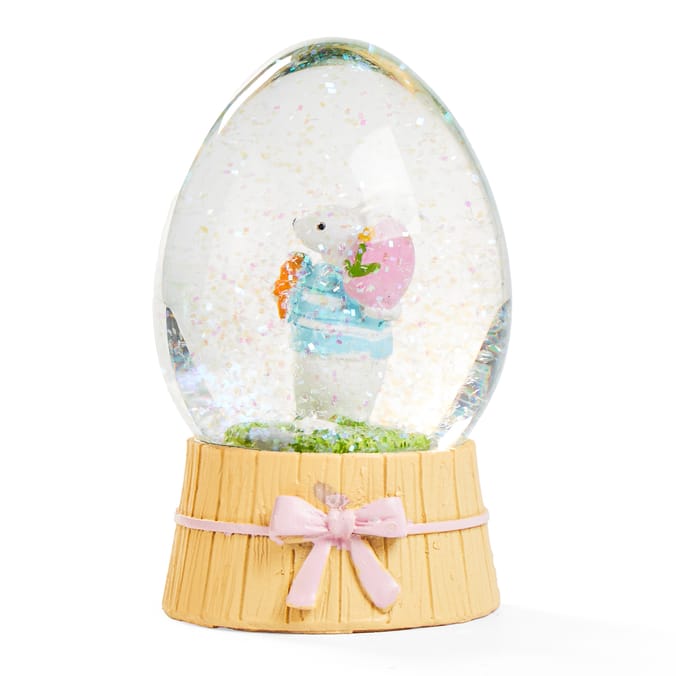 Hoppy Easter Small Water Globe - Yellow