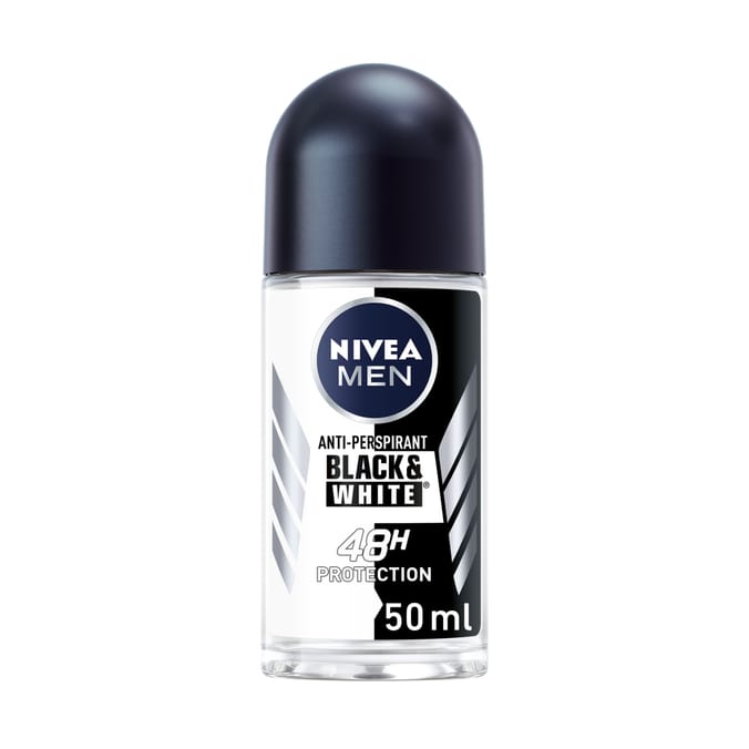 Nivea Men Roll On Anti-Perspirant Deodorant 50ml - Black & White