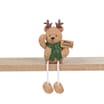 The Lifestyle Edit Timeless Christmas Bear Shelf Sitter Assorted