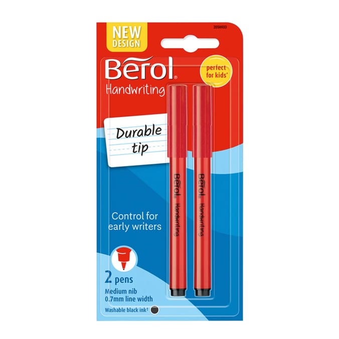Berol Handwriting Black Pen 2 Pack