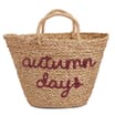 The Lifestyle Edit Autumn Wicker Basket - Autumn Days