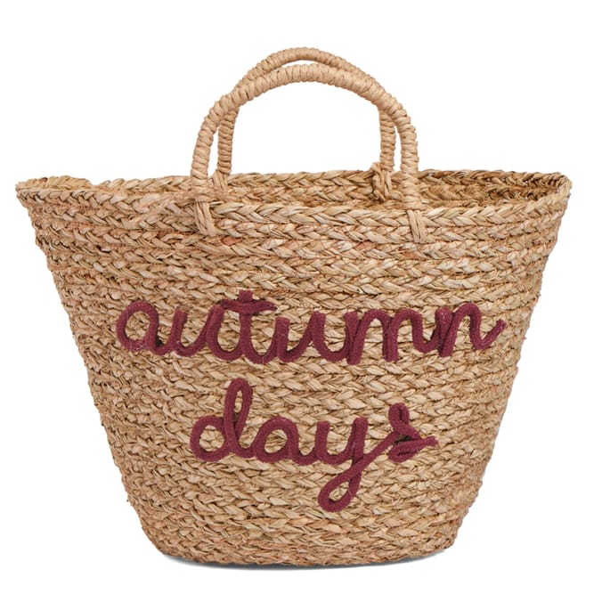 The Lifestyle Edit Autumn Wicker Basket - Autumn Days