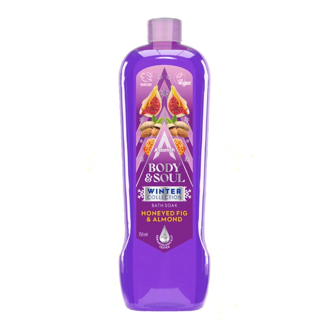 Astonish Bath Soak 750ml - Honeyed Fig & Almond