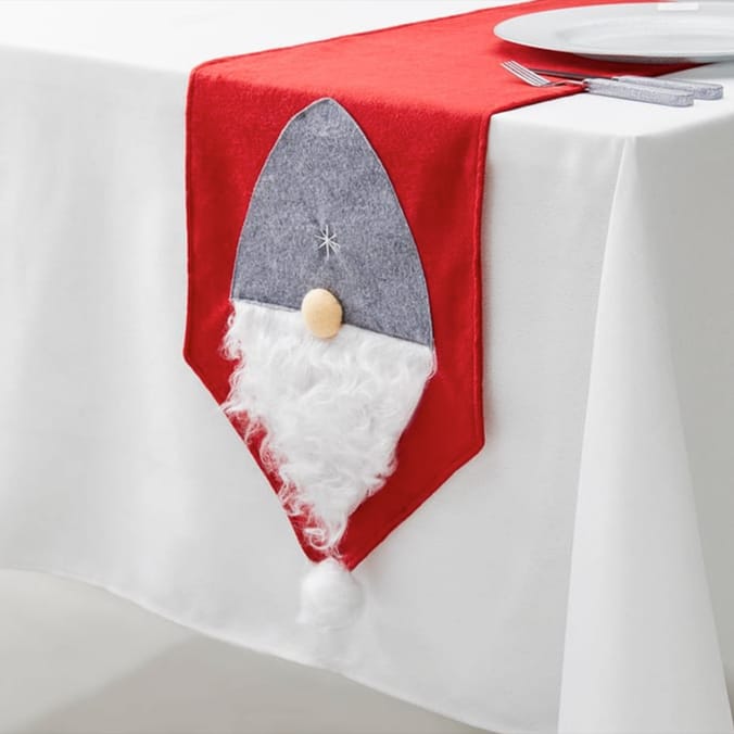 Festive Feeling Novelty Table Runner Gnome