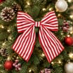 Festive Feeling Christmas Stripe Bows 3 Pack