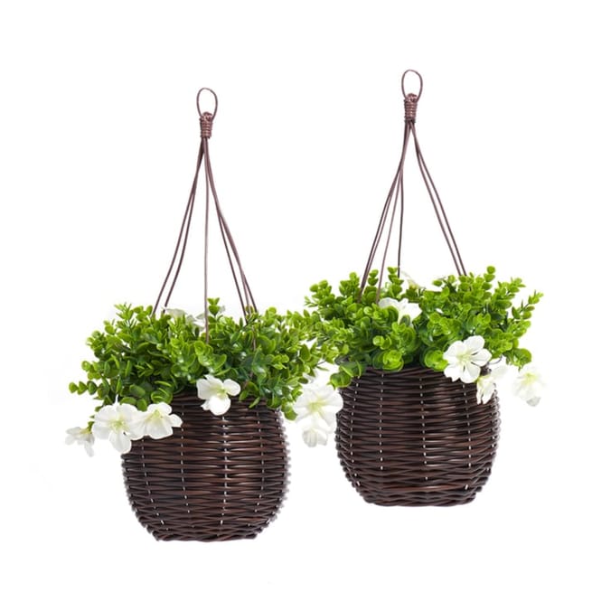 Jardin Willow Hanging Basket 2 Pack