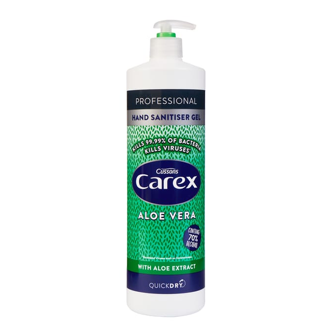 Carex Aloe Vera Hand Sanitiser Gel 1L