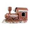 Winter Charm Gingerbread Metal Ornament Train
