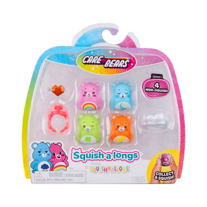 Squishalongs Care Bears 4 Pack