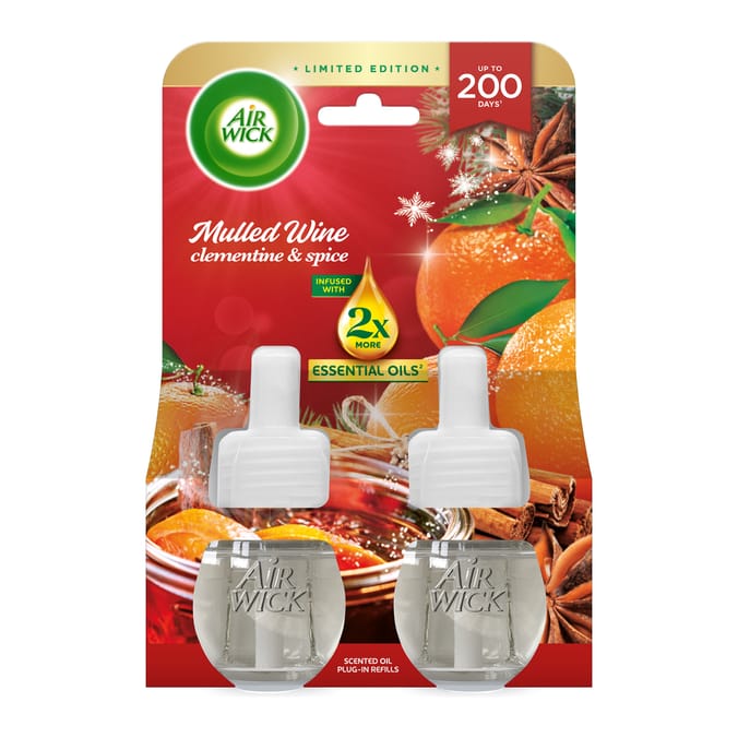Air Wick Electrical Plug In Twin Refill 2x19ml - Mulled Wine