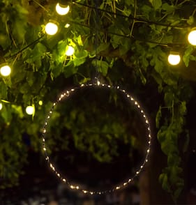 Firefly Decorative Metal Ring Solar Light