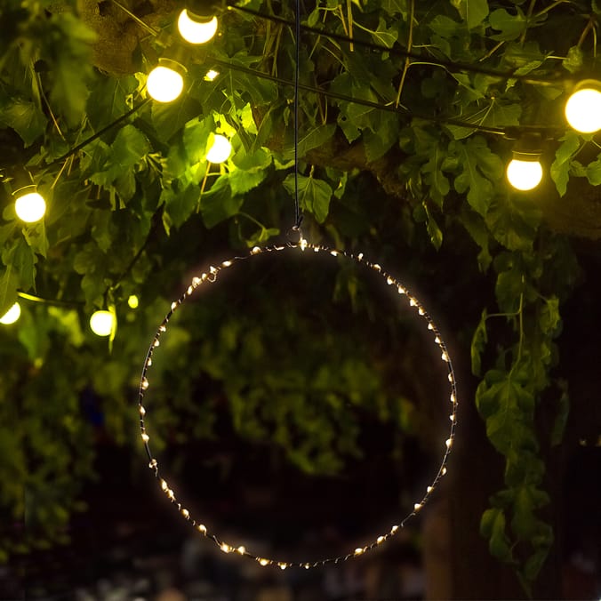 Firefly Decorative Metal Ring Solar Light