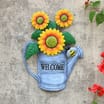 Jardin Metal Sunflower Watering Can Wall Art - Bee