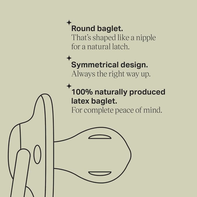 Tommee Tippee 2 Natural Latex Cherry Soothers 18-36 Months