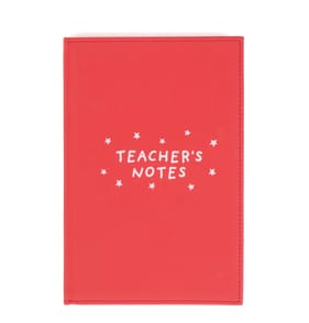 Thank You Teacher Faux Suede Notebook - Teacher's Notes