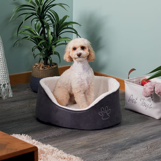 My Pets Faux Suede Oval Bed