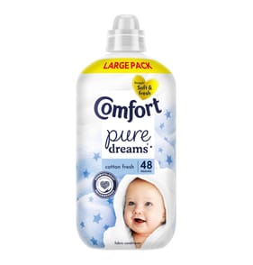 Comfort Pure Dreams Fabric Conditioner 48 Washes 1.44 Litres -  Cotton Fresh