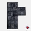 Check Black Door Mat 40x60