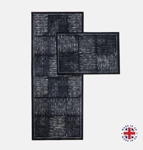 Check Black Runner 50x120