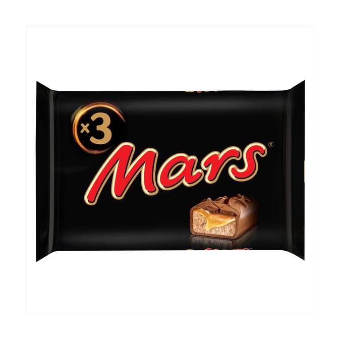 Mars Caramel Multipack Chocolate Bars 3 x 45g