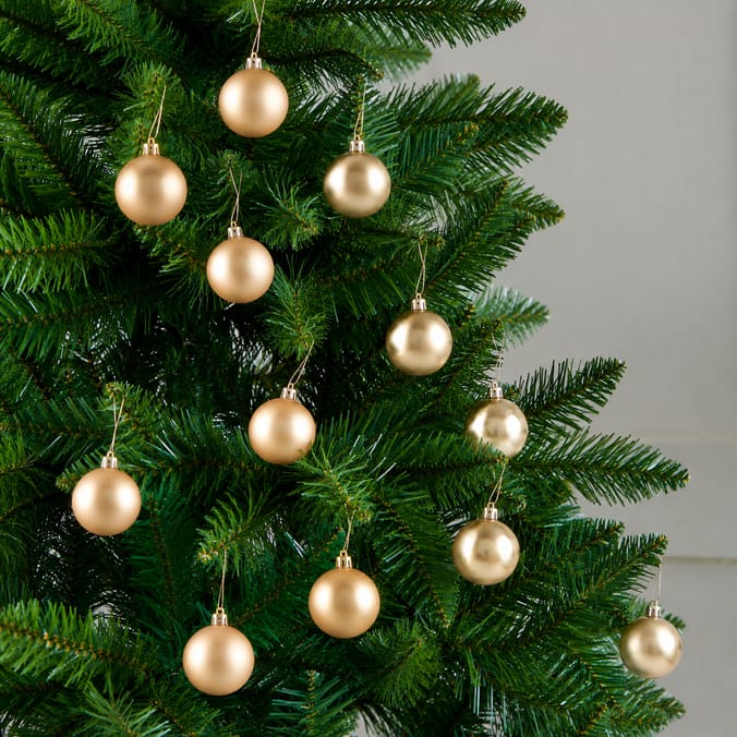 Festive Feeling 4cm Christmas Baubles 24 Pack