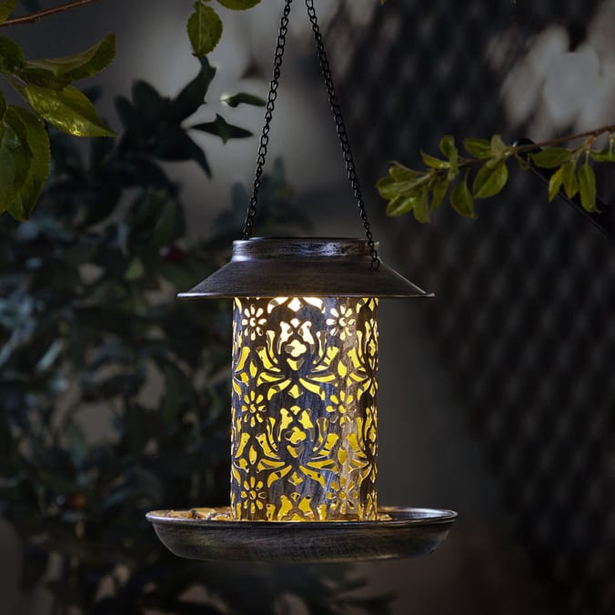 Firefly Hanging Bird Feeder Solar Light