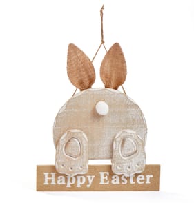 Spring Time Wooden Bunny Plague