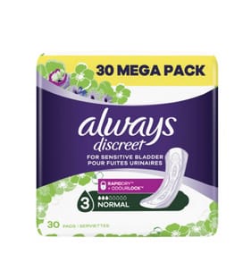 Always Discreet Incontinence Pads 30s - Normal