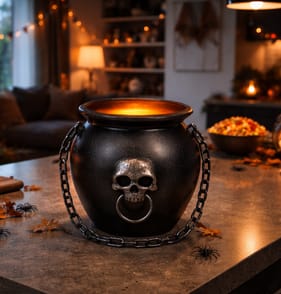 Hallow Scream Light-Up Cauldron
