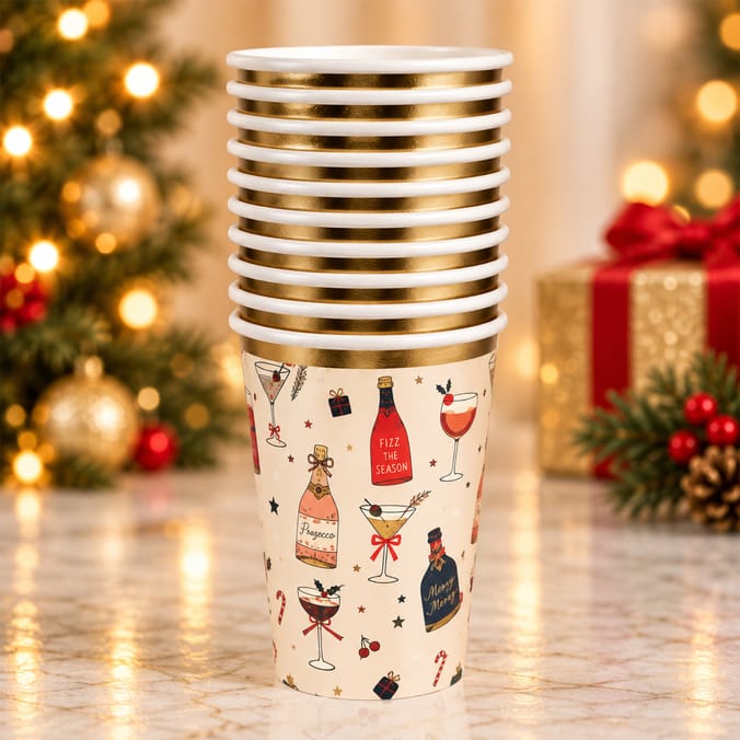 Festive Feeling Paper Cups 10 Pack