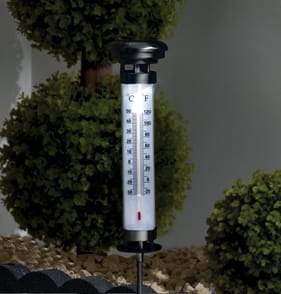 Firefly Garden Thermometer Solar Light