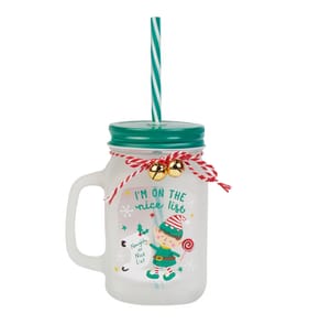 Sleigh Bells Character Mason Jar - Elf