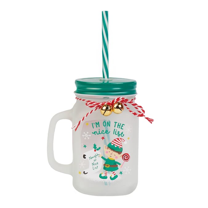 Sleigh Bells Character Mason Jar