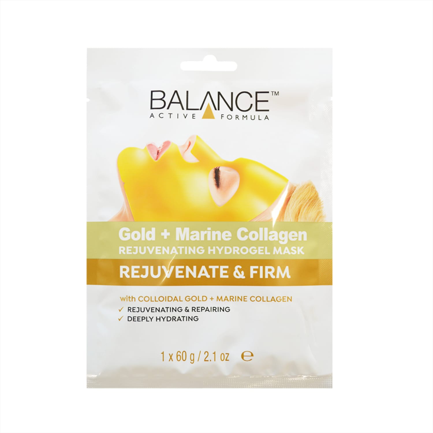 Balance Gold + Marine Collagen Rejuvenating Hydrogel Mask 60g x5 Home