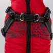 My Pets Dog Coat with Adjustable Harness Red 