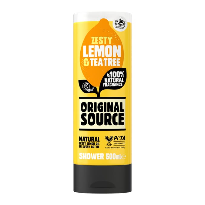 Original Source Shower Gel 500ml - Zesty Lemon & Tea Tree