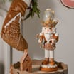 Gingerbread Musical Nutcracker with Animated Snowglobe