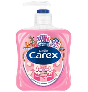 Carex Squashies Drumstick Antibacterial Hand Wash 250ml- Strawberry & Cream