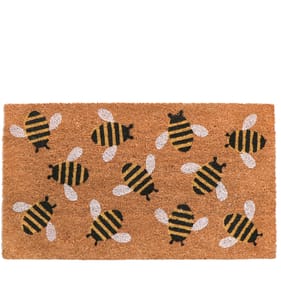 Home Collections Printed Pattern Coir Matt - Bee