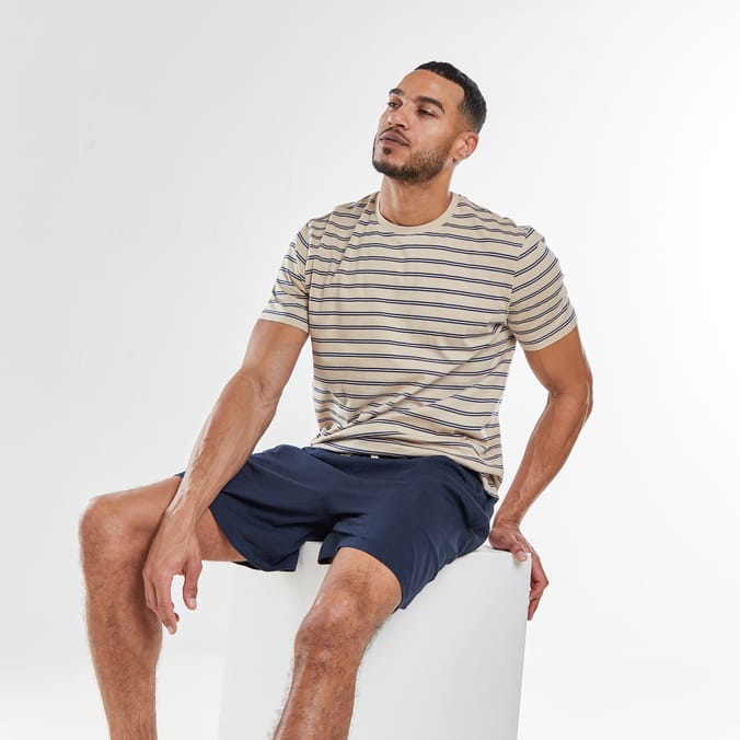 Originals Mens Stripe T-Shirt & Shorts Pyjamas