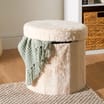 Home Collections Small Faux Fur Ottoman