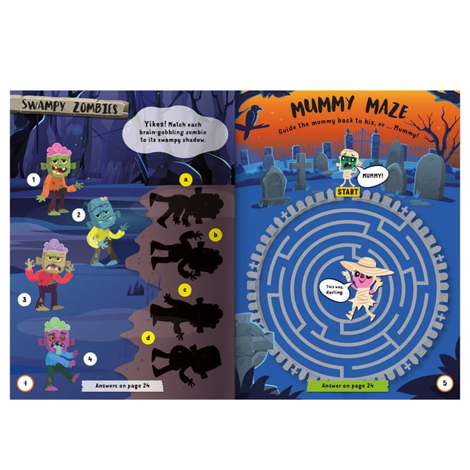 Spooky Neon Sticker Book