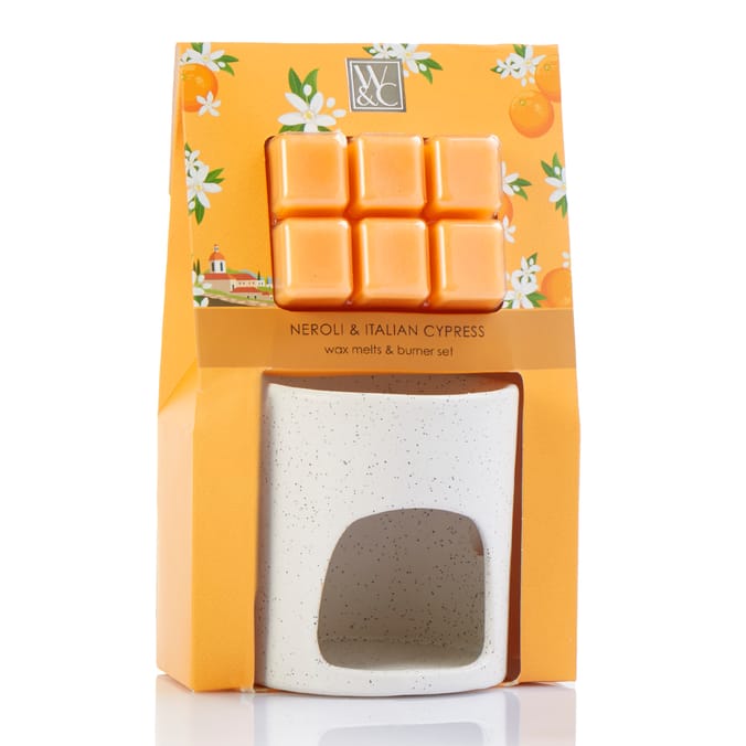 Wickford & Co Wax Melts & Burner Set - Neroli & Italian Cypress