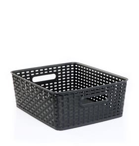 Home Medium Patterned Storage Basket - Grey